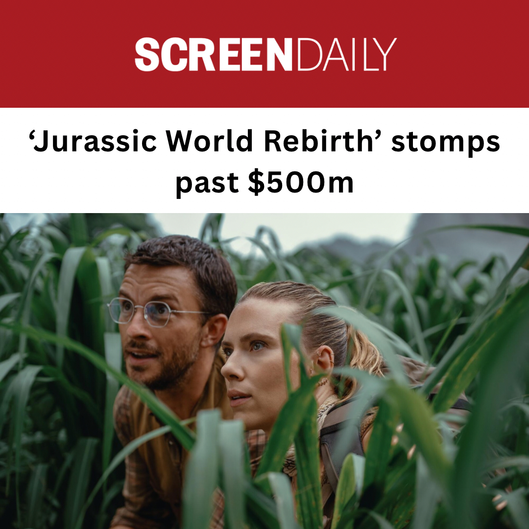 Another box office milestone unlocked by JURASSIC WORLD REBIRTH 🎉🎉🎉

$529.5M and counting — catch THE summer blockbuster and #Proof project now for a guaranteed good time! 
.
.
screendaily.com/news/superman-…
.
.
#ProofInc #ProofPrevis #visualeffects #visualization #VFX @jurassicworld