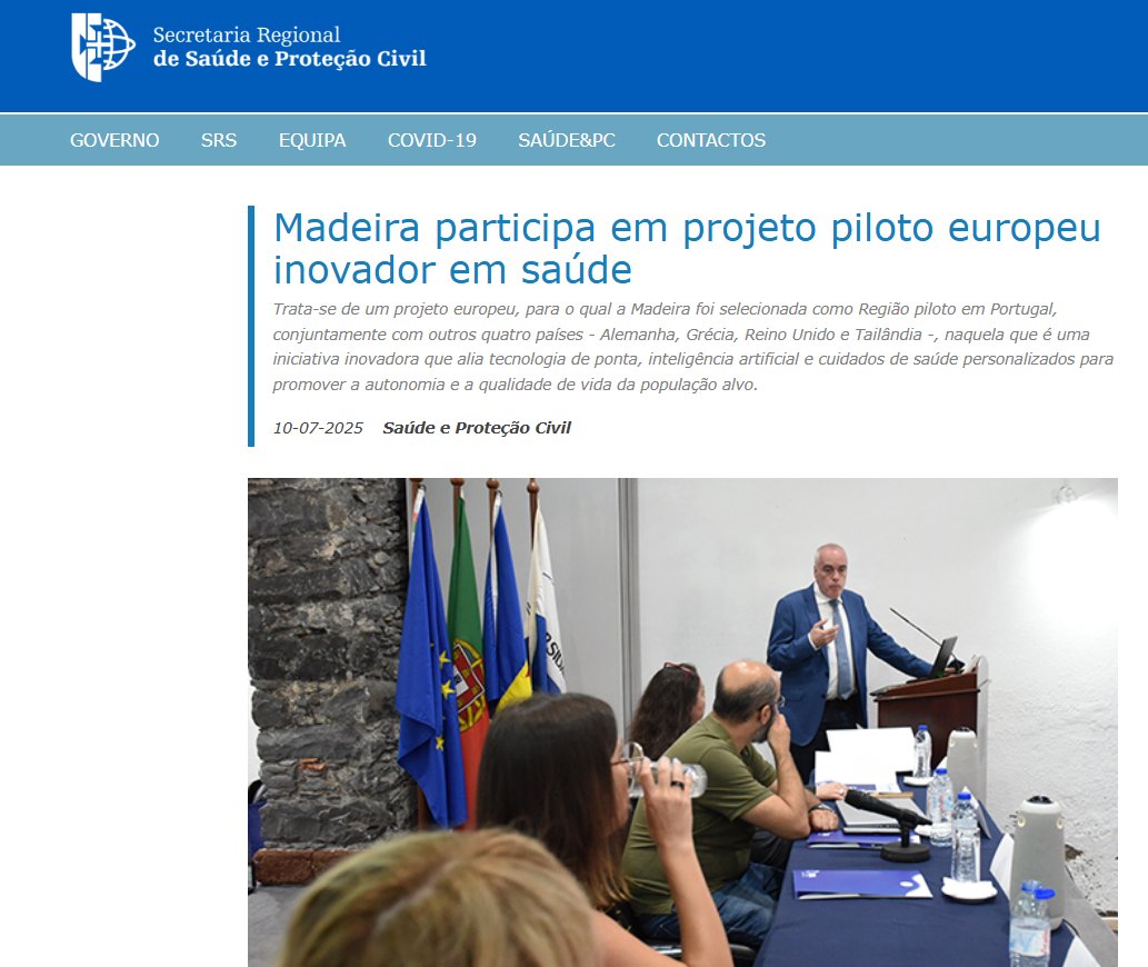 The #TeleRehaB DSS project is transforming balance rehabilitation with AI &amp; advanced tech. Madeira is the pilot region in Portugal, offering personalized care to improve quality of life and autonomy. #HealthInnovation #TeleRehabilitation #AI #Madeira
madeira.gov.pt/srs/GovernoReg…