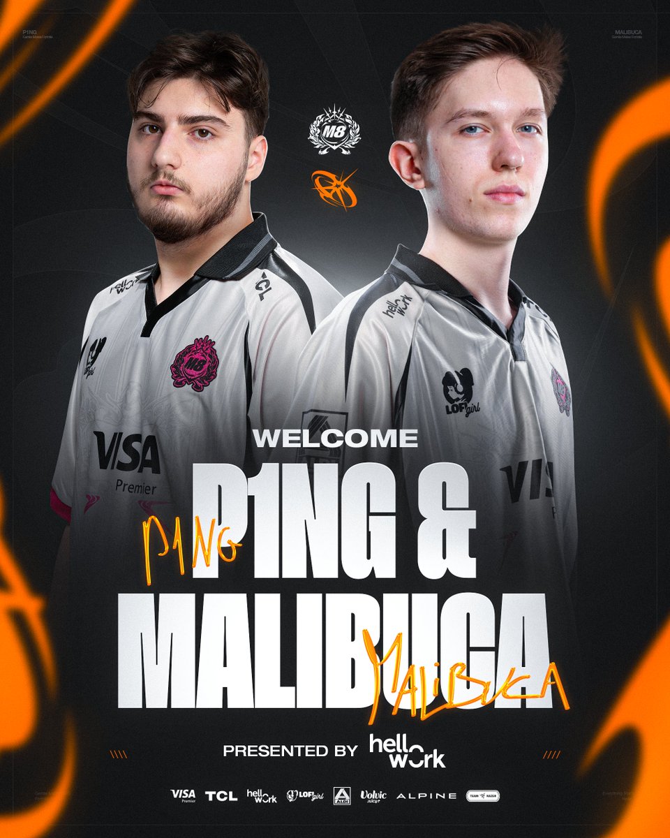 On va bien s'occuper d'eux chez nous 🩷

Bienvenue à <a href="/MalibucaFN/">Malibuca</a> et <a href="/P1ngfnz/">p1ngfnz</a> qui rejoignent notre roster Fortnite #M8WIN