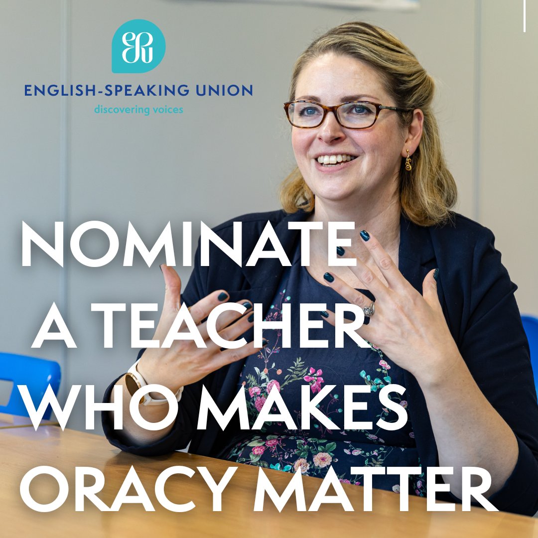 📢 Apply for the ESU-Rutland Oracy Awards now via the link in our bio! Applications close in September. 

#ESU #theESU #ESUAwards #Teachers #ESUCompetition #Oracy
