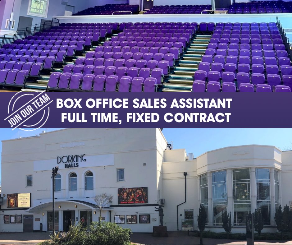 We have a fantastic opportunity to join our wonderful Box Office Team from Sept-Apr full time. 

For more details go to 
ce0203li.webitrent.com/ce0203li_webre…

Applications close Sunday 3 August. Interviews Thursday 7 August.