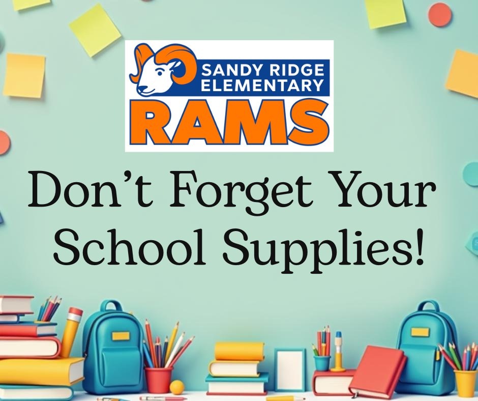 The 2025-26 School Year is getting closer! Need Supplies? Use this link to get ready for "Wild" year at Sandy Ridge! <a href="/AGHoulihan/">Andrew G. Houlihan</a> <a href="/SandyRidgePT/">SRE PTO</a>  docs.google.com/document/d/1O3…