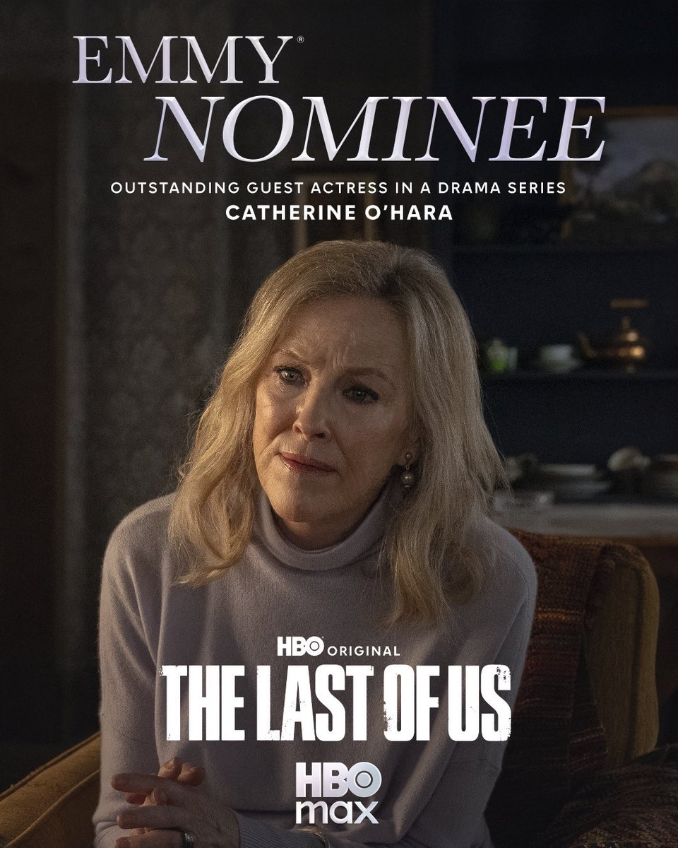 TLOUSource's tweet image. Catherine O’Hara has been nominated for an Emmy for Outstanding Guest Actress in a Drama Series! #TheLastofUs