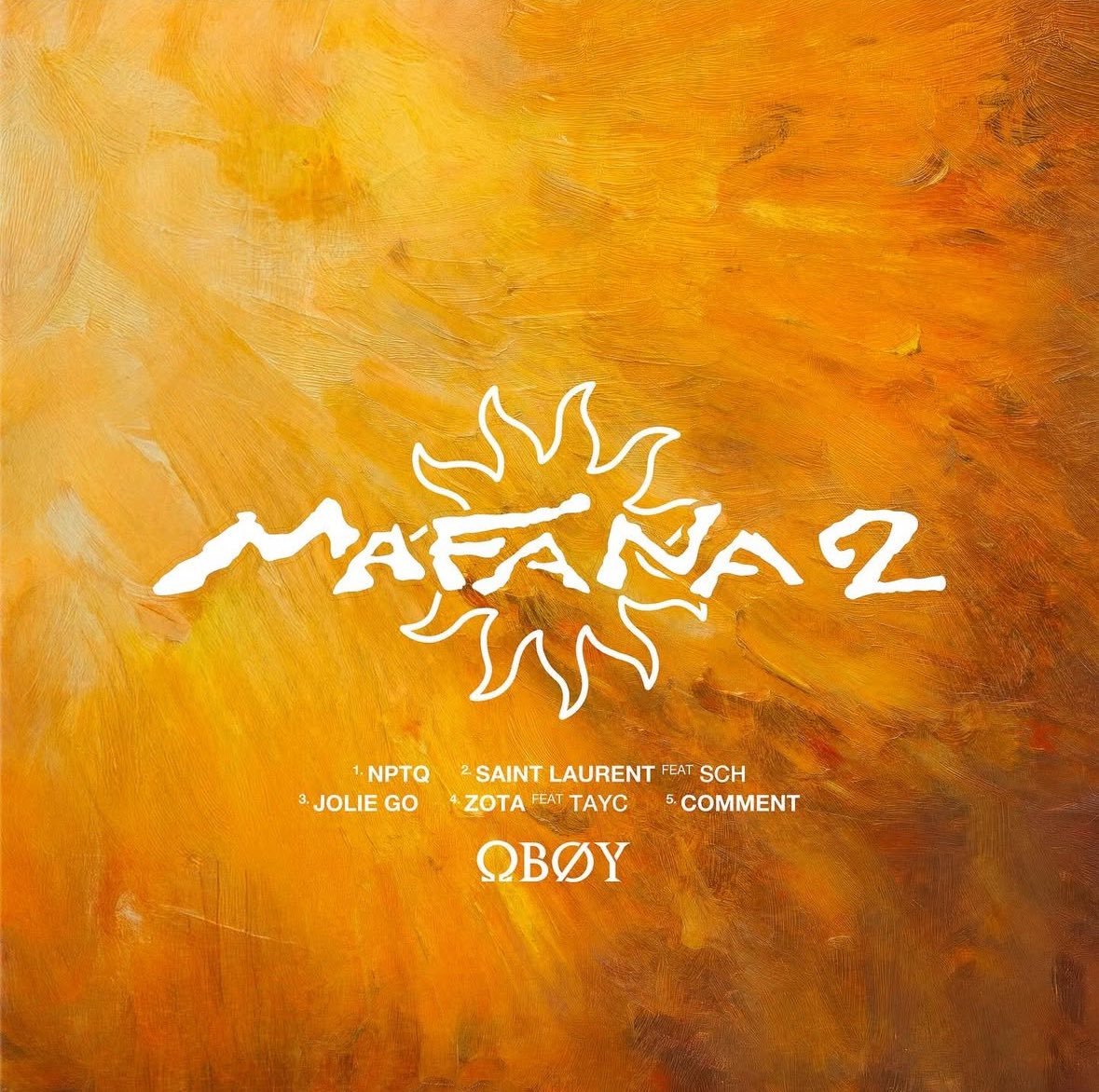 booska_p's tweet image. Oboy annonce "Mafana 2", un 5 titres pour l'été ☀️
On attend ça fort !