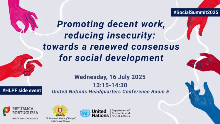 UN DESA DISD (@undesasocial) on Twitter photo 📅 This Wednesday, 16 July! <a href="/Portugal_UN/">Portugal at the UN</a> and <a href="/UNDESASocial/">UN DESA DISD</a> #HLPF high-level panel side event with 🇵🇹 Portugal, 🇲🇽 Mexico & 🇨🇴 Colombia talking about what works to promote decent work & reduce insecurity ahead of the #SocialSummit2025.
More info at ℹ️bit.ly/renewed-social… 📅 This Wednesday, 16 July! <a href="/Portugal_UN/">Portugal at the UN</a> and <a href="/UNDESASocial/">UN DESA DISD</a> #HLPF high-level panel side event with 🇵🇹 Portugal, 🇲🇽 Mexico & 🇨🇴 Colombia talking about what works to promote decent work & reduce insecurity ahead of the #SocialSummit2025.
More info at ℹ️bit.ly/renewed-social…