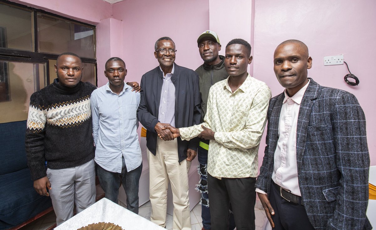 Part of my team from Kimilili met with the CJ Emeritus David Maraga.