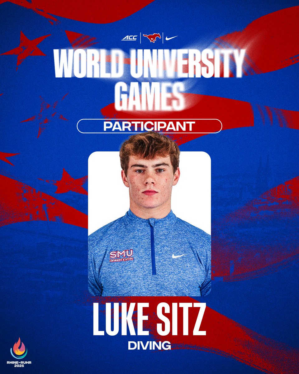 SMUSwimDiveM's tweet image. Luke will represent @USAUniTeam in the World University Games!🇺🇸
#RhineRuhr2025