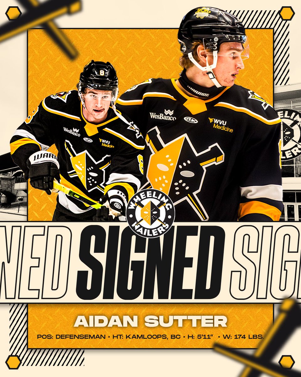 WheelingNailers's tweet image. 🚨 Sutter’s back for Round 2! 🚨
OFFICIAL: The Wheeling Nailers have re-signed D Aidan Sutter for the 2025-26 Season!
#SteelTheMomente