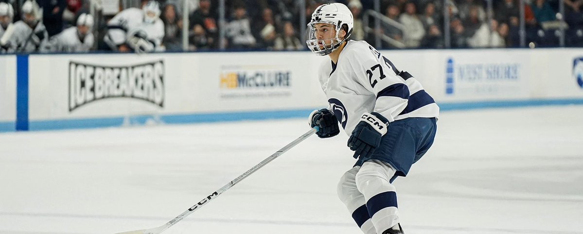 GRacchini's tweet image. Guy Gadowsky with an injury update on Cade Christenson.
He said that he will likely not be ready at the start of the season after sustaining an injury in the offseason.
Christenson was a first line defender on last year’s team as a freshman.