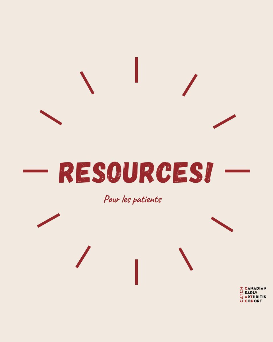 Saviez-vous que nous avons une page entièrement réservée aux ressources pour les patients ? Nous avons regroupé une liste de ressources pour les patients fondées sur des données probantes et provenant d'organismes canadiens de lutte contre l'arthrite. Ces ressources portent sur