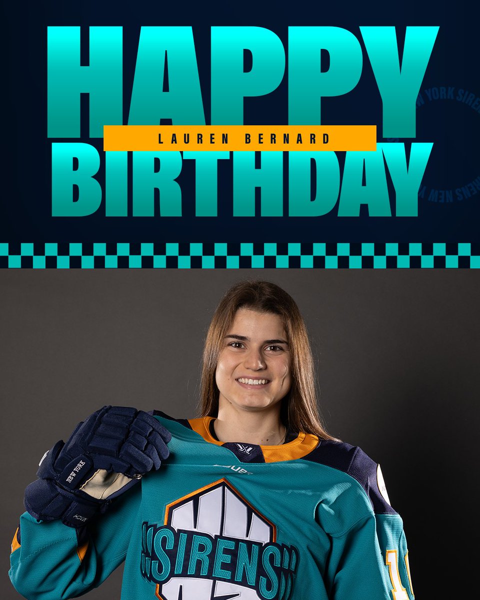 PWHL_NewYork's tweet image. It’s Bernie day! 🔊
Wishing Lauren a very happy birthday! 🎉