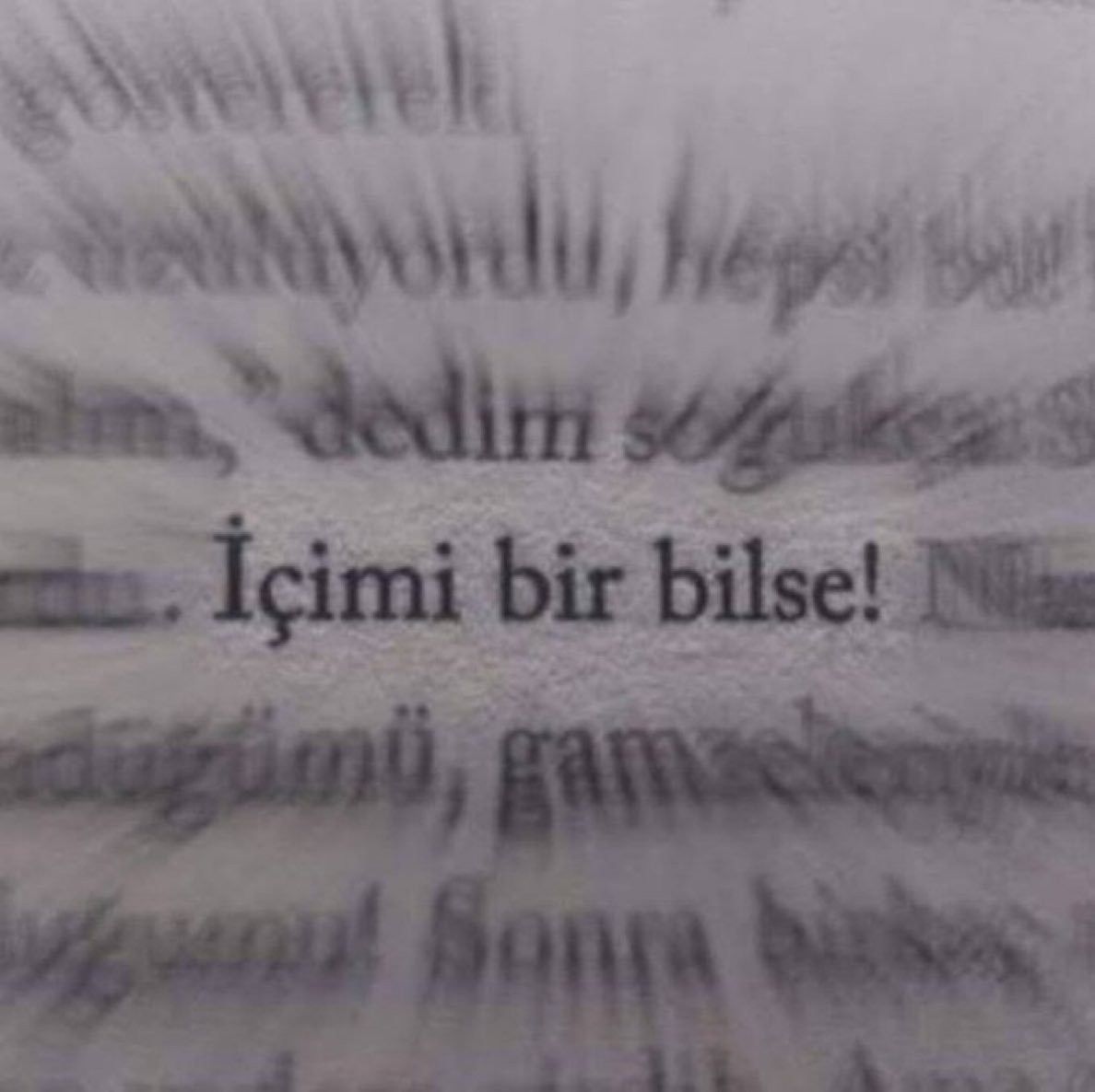 İçimi bir bilse..
