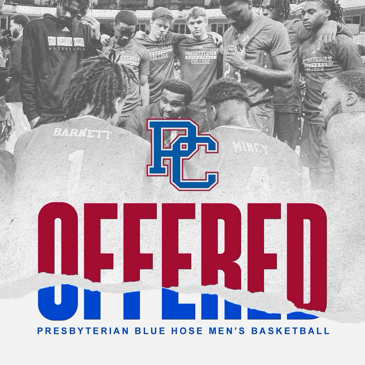 Blessed to receive my first d1 offer from Presbyterian College 💙🤍  <a href="/BlueHoseMBB/">PC Basketball</a>