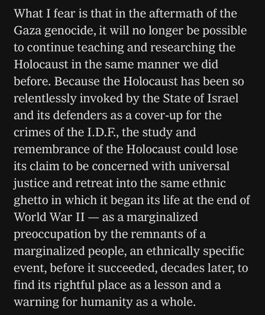 Yonah Lieberman ๐ฅ (@yonahlieberman) on Twitter photo Important and courageous words from <a href="/bartov_omer/">Omer Bartov ุนูู
ุฑ ุจูุฑุชูู ืขืืจ ืืจืืื</a>, Holocaust and genocide studies professor at Brown. The entire Jewish community must take a public stand against Israelโs genocide of Gaza. Important and courageous words from <a href="/bartov_omer/">Omer Bartov ุนูู
ุฑ ุจูุฑุชูู ืขืืจ ืืจืืื</a>, Holocaust and genocide studies professor at Brown. The entire Jewish community must take a public stand against Israelโs genocide of Gaza.