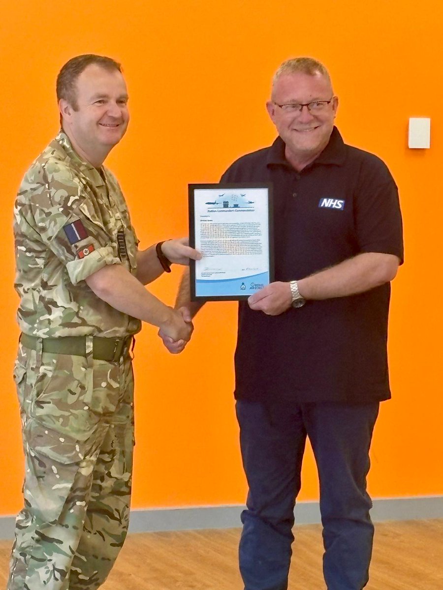 🎉 Congratulations to our colleague Dave James!
We’re incredibly proud of Dave, our Military Care Navigator, who received a well-deserved award today for his service to RAF Waddington and the wider military community. We’re honoured to support Lincolnshire military families.