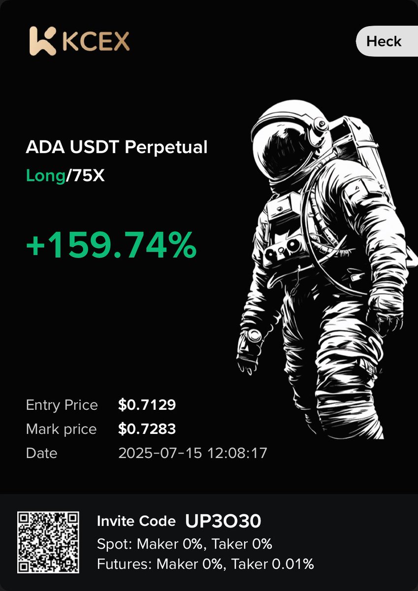 Trade futures with ZERO FEE’s on KCEX Exchange 🔥

Sign Up with My Link for NEW USER REWARDS $300+ just for Linking your X Account 👀🤝🏽

#bitcoin #futures #Kcex