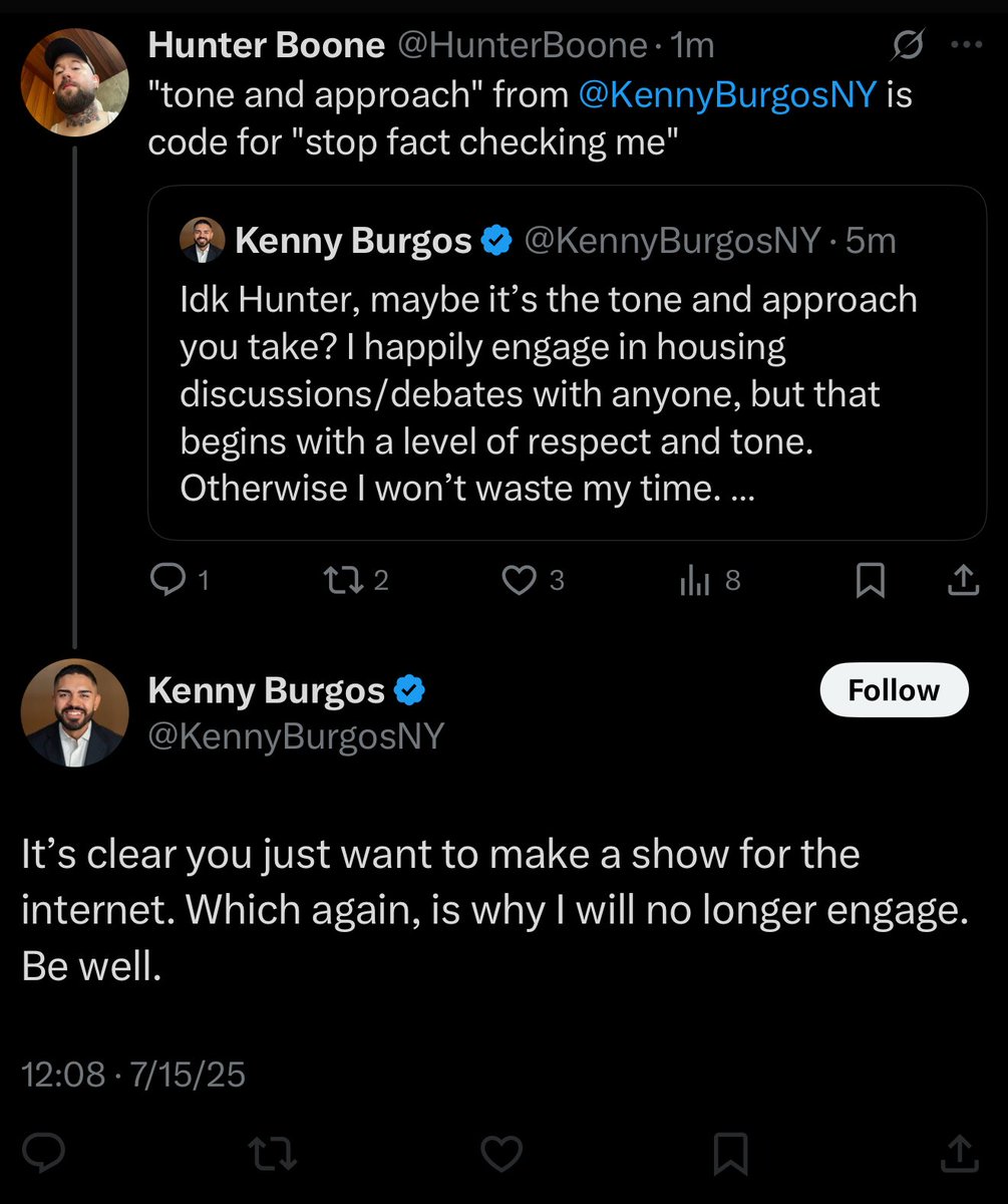 HunterBoone's tweet image. .@KennyBurgosNY is a fraud and blocked me for fact checking him