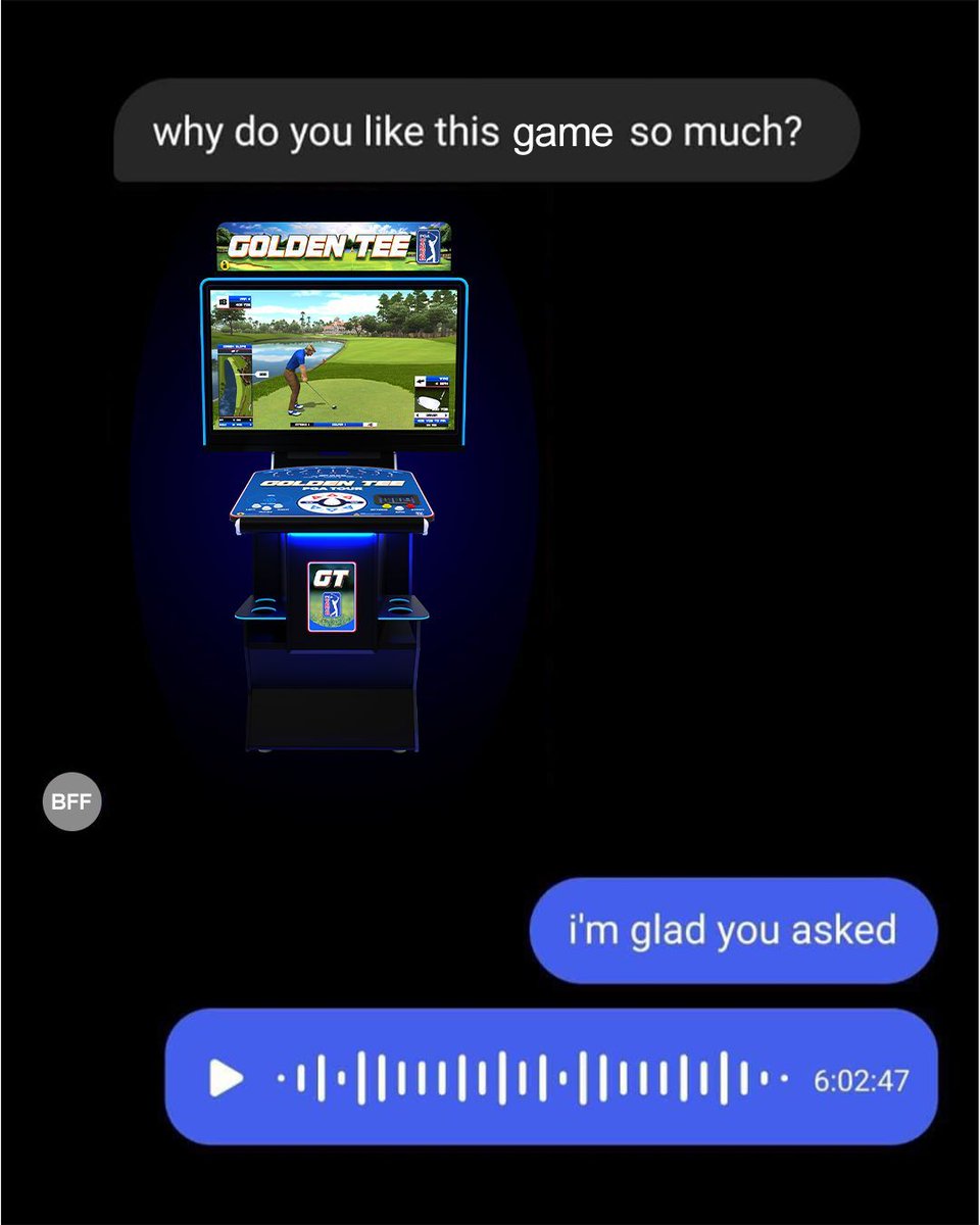 GoldenTee's tweet photo. And there's about 4 more of those audio messages on the way btw 🫣 https://t.co/Z0sBJadGzr