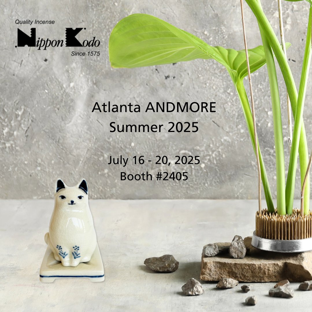 NipponKodo's tweet photo. ✨ Come see it at the Atlanta Market: our Cat Ceramic Incense Burner in a white finish!
Crafted in Gifu, Japan from Mino-yaki pottery - holds both stick &amp; cone incense.
🐱 One of many new products!
📍 Booth #2405 · July 16–20 · Wholesale only
#AtlMkt #NipponKodo #JapaneseIncense https://t.co/zKU2KbDBvb