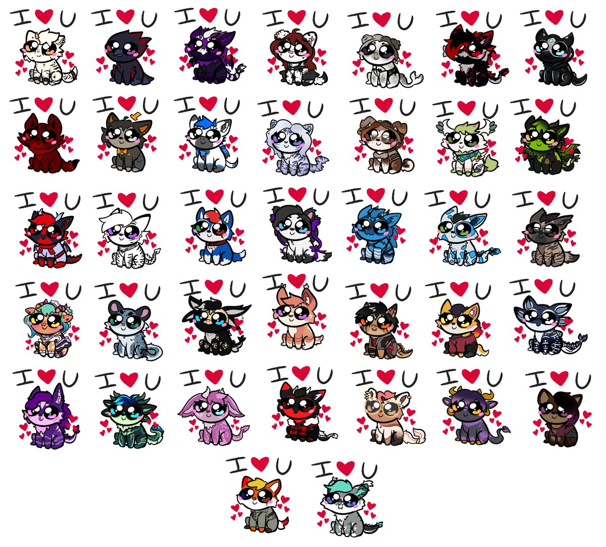 Massive emote giveaway completed! 
37 YCHS!