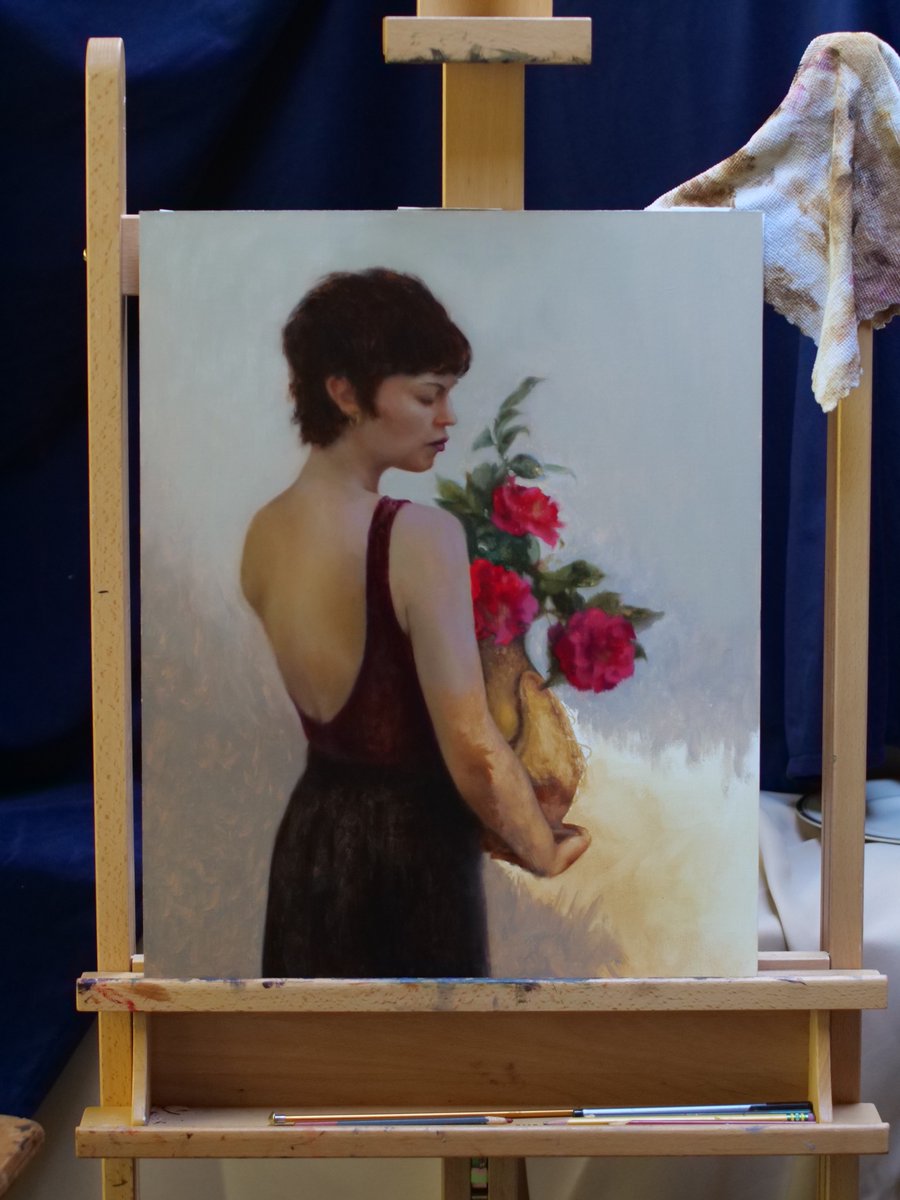 Work in progress currently on the easel…