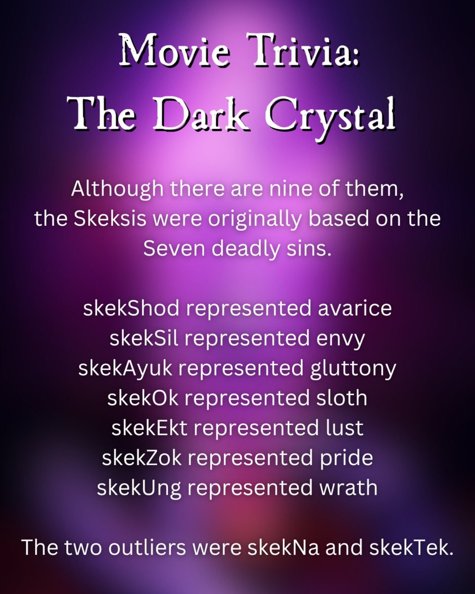 13ScreamsPod's tweet image. Here’s a fun fact from our most recent episode on the Dark Crystal #thedarkcrystal #jimhenson #muppets #moviereviews #nostalgia