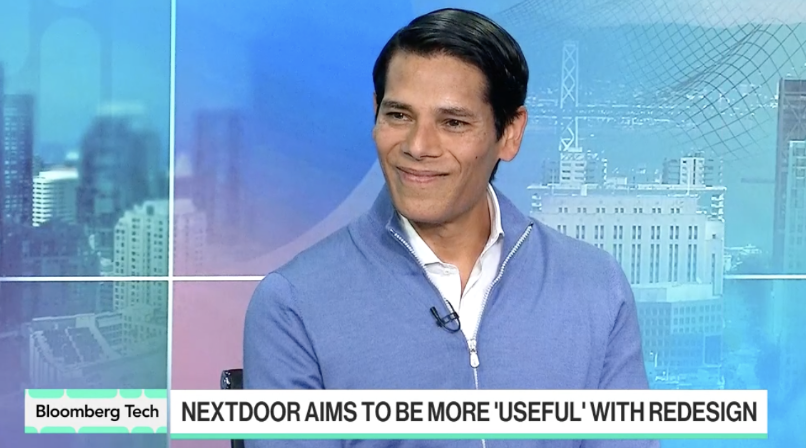 Nextdoor's tweet image. Our CEO @niravtolia joined @EdLudlow on @Bloomberg to talk about the new Nextdoor. 🏠
Our ambition? To become a daily habit for neighbors everywhere.
Explore the new Nextdoor today: nextdoor.com