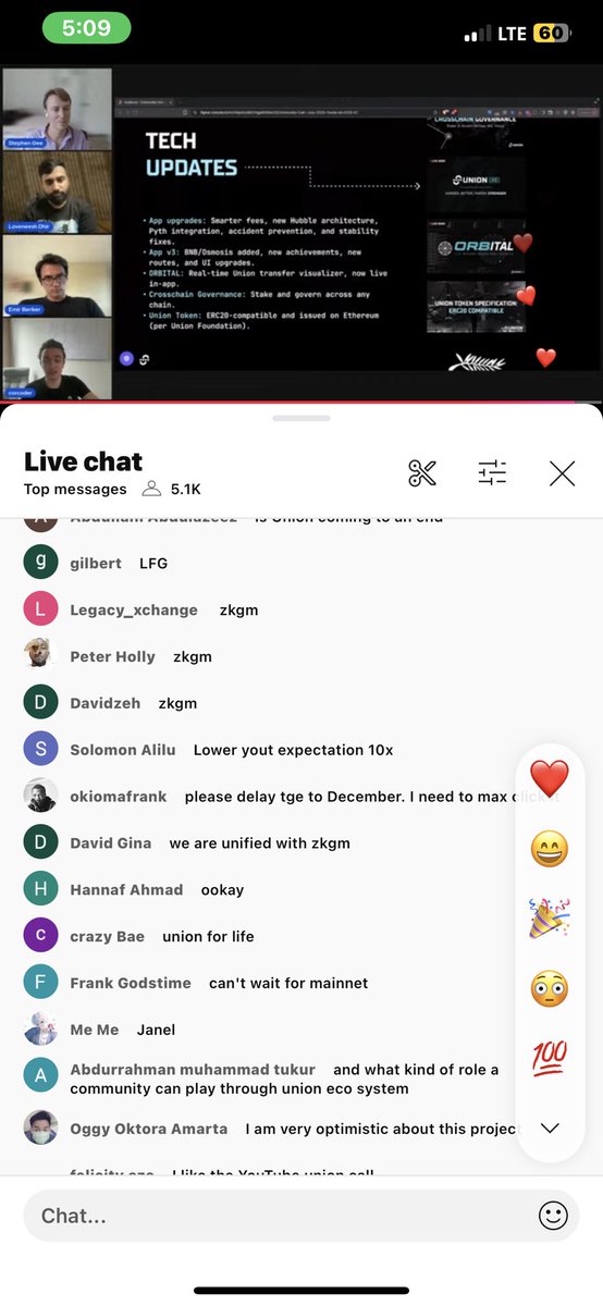 Union community call is live on YouTube and currently over 5k believers are viewing, are you there yet? 

If not join here: youtube.com/live/toO1qbAFa…
