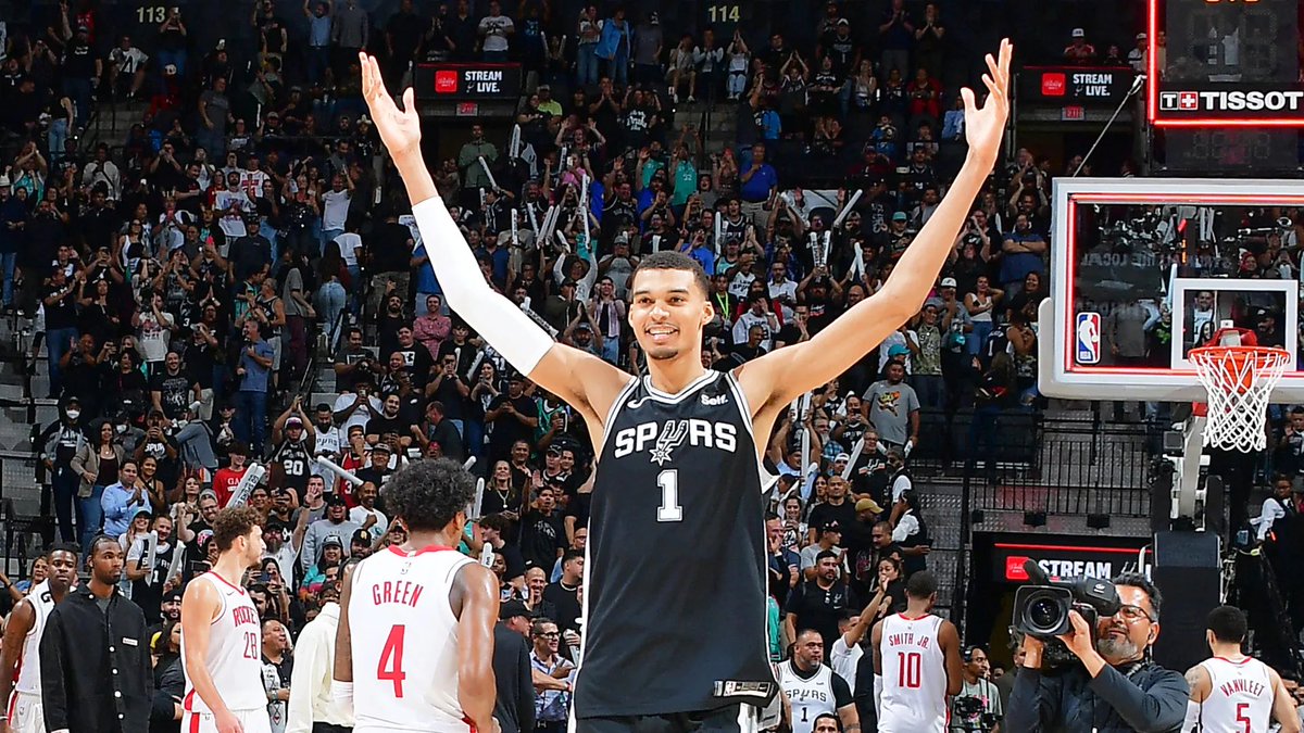 Legion Hoops (@legionhoops) on Twitter photo Wemby says he wants to be a Spur for life.
“I know that not every player in the NBA has the same ambitions, but it’s obviously my dream to spend my entire career with a single franchise… Here. In San Antonio.”
(via <a href="/MaximeAubin1/">Maxime Aubin</a>) Wemby says he wants to be a Spur for life.
“I know that not every player in the NBA has the same ambitions, but it’s obviously my dream to spend my entire career with a single franchise… Here. In San Antonio.”
(via <a href="/MaximeAubin1/">Maxime Aubin</a>)