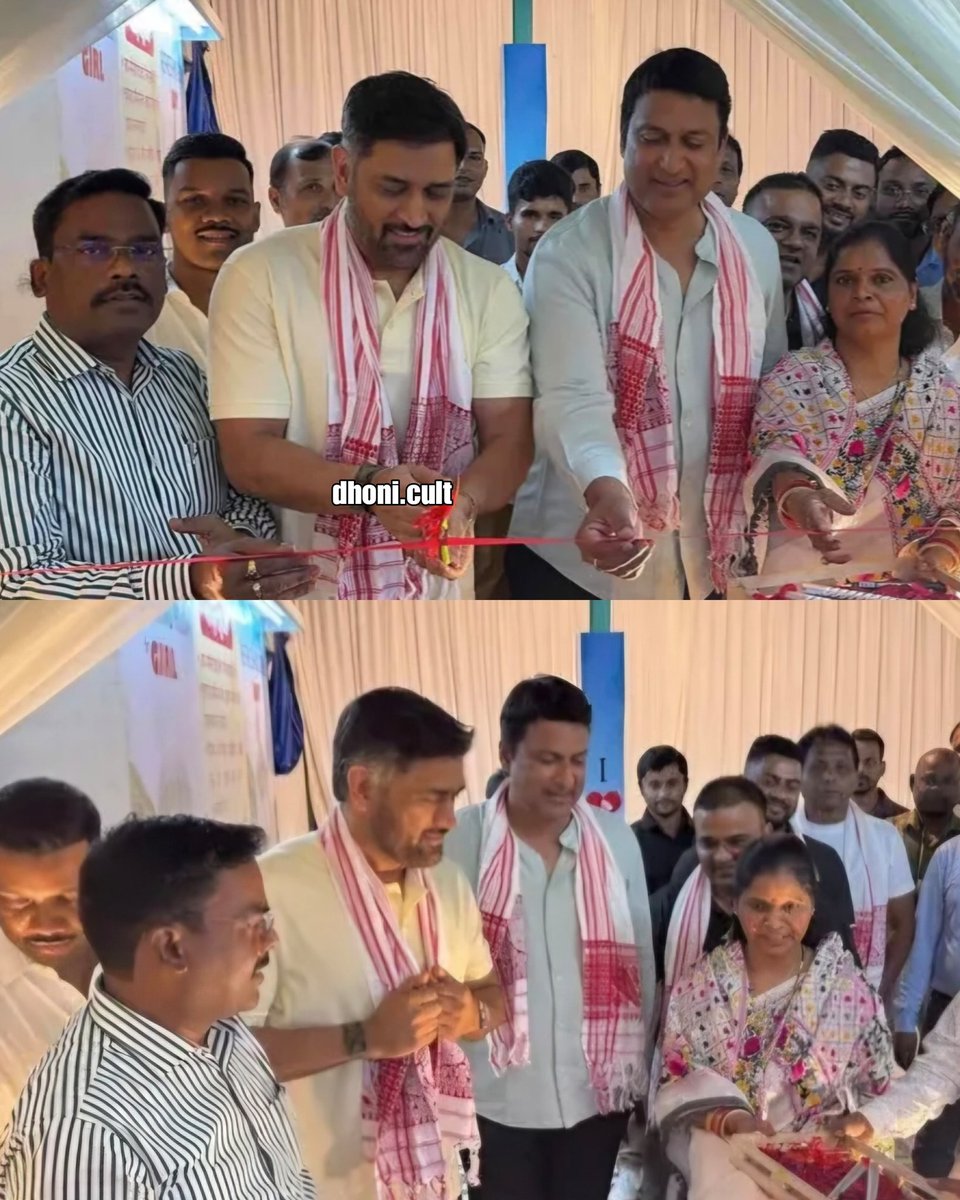 MS Dhoni inaugurated the Ashree Badminton Court At Ranchi 💛