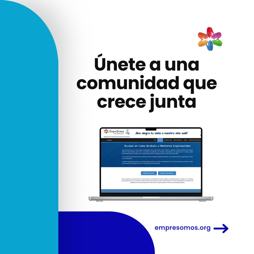 empresomos's tweet image. ¿Emprendes y necesitas guía?
Únete a la comunidad de apoyo de MicroMentor
📍 Mentores que entienden tu contexto
🤝 Miles de emprendedores conectados
🌱 Crece con el respaldo de una red que impulsa
👉 Regístrate hoy: empresomos.org/es/mentorias/
#MicroMentor #Emprendedores #Mentorías