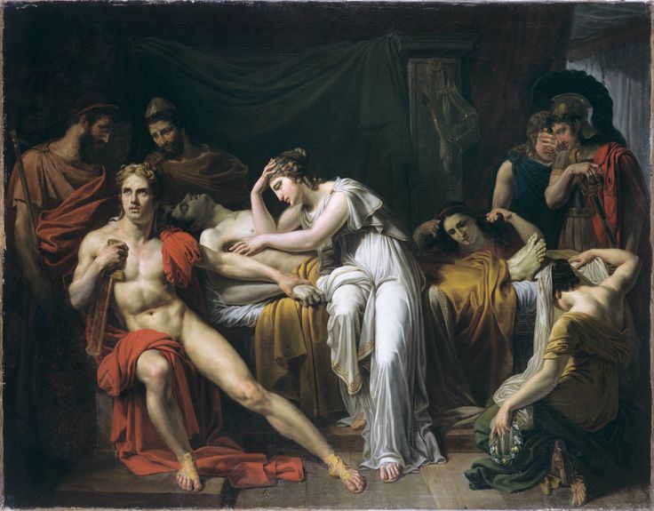DailyBriseis's tweet image. Unaware of the painting's name I believe the artist is Julien Michel Gué
