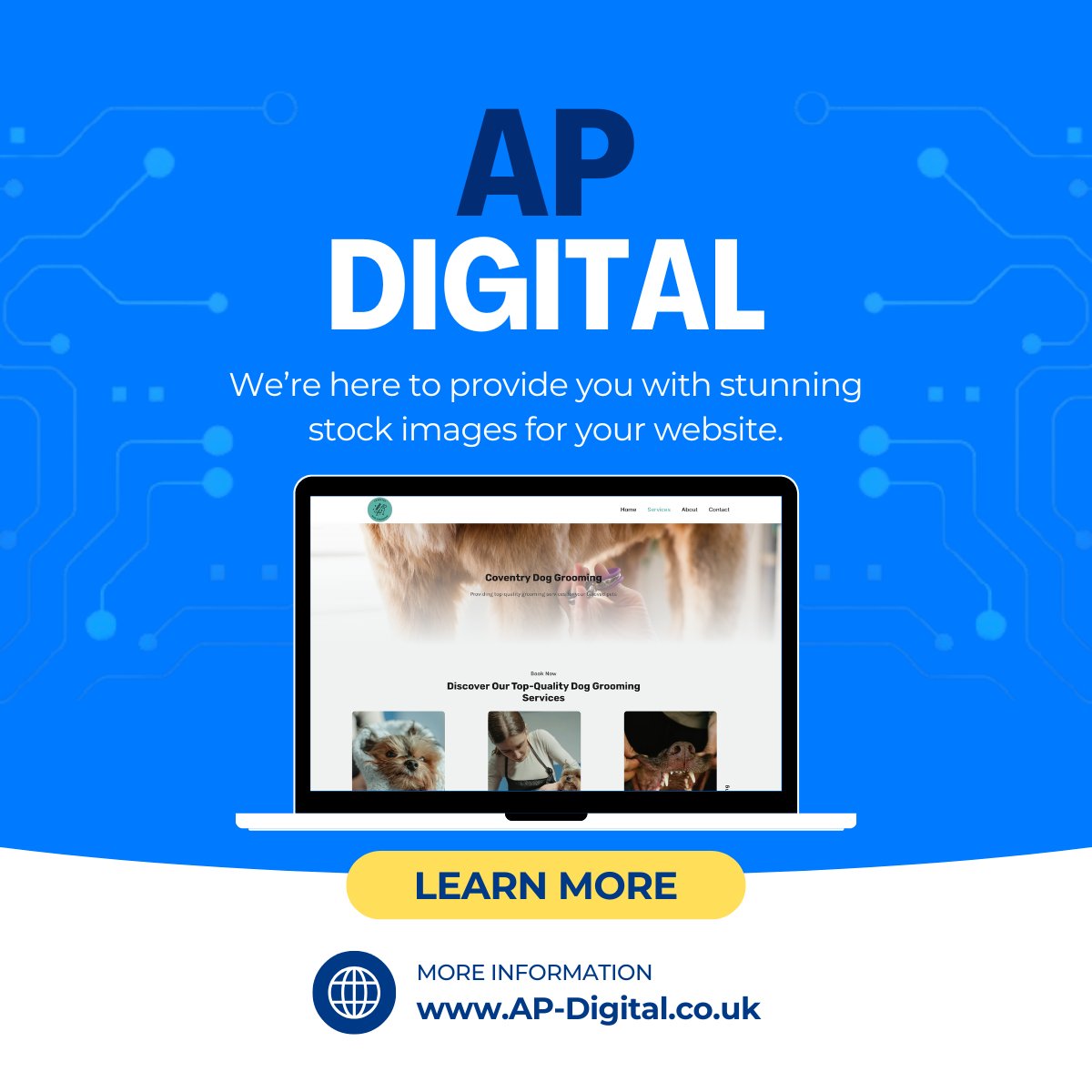 APDigital_UK's tweet photo. 🌟 Professional Images for Your Website! 🌟

All plans include free stock images to make your site shine. Need premium visuals? We’ll source from iStock at cost—no extra fees!

📌 Learn more: https://t.co/QLo5GM9w2F

#WebDesign #StockImages #APDigital https://t.co/zwZAjKIBT5