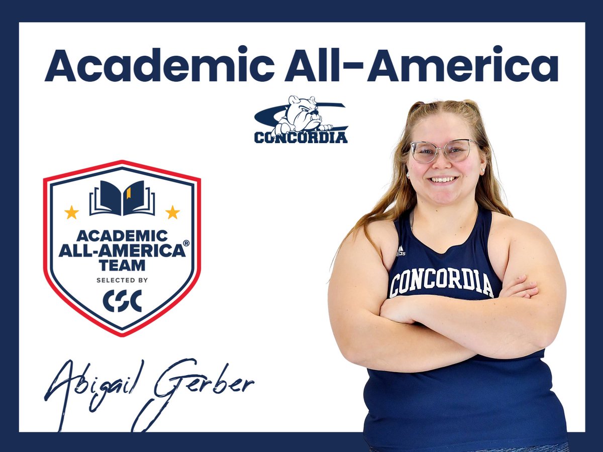 ⭐ CSC Academic All-American ⭐
➡️ Second Team

🎽 Abby Gerber | Columbus, NE

🔗 cune.edu/athletics/team…