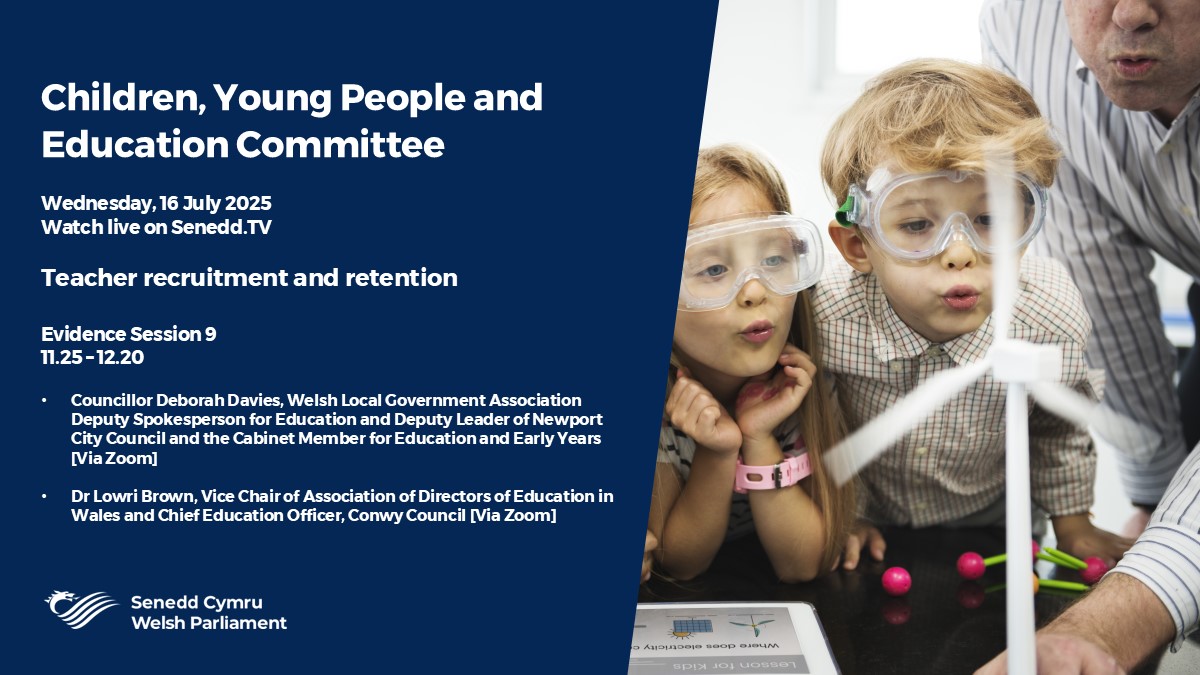 SeneddChildren's tweet image. 11:25 Now we are hearing from @WelshLGA and ADEW
Watch live on Senedd.TV
Agenda: business.senedd.wales/ieListDocument…