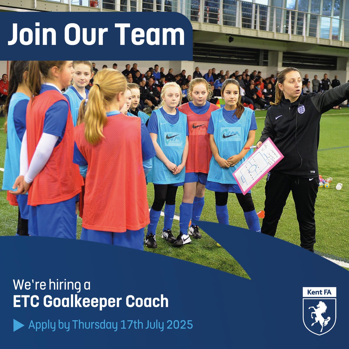 KentFA's tweet image. CLOSING SOON🚨 | We’re looking for passionate and enthusiastic coaches to join the workforce at our Girls' Emerging Talent Centre! 💫
We’re recruiting for:
⚽ Player Development Lead
⚽ Goalkeeper Coach
📅 Application Deadline: Thursday 17th July 2025
🔗Find out more and apply…