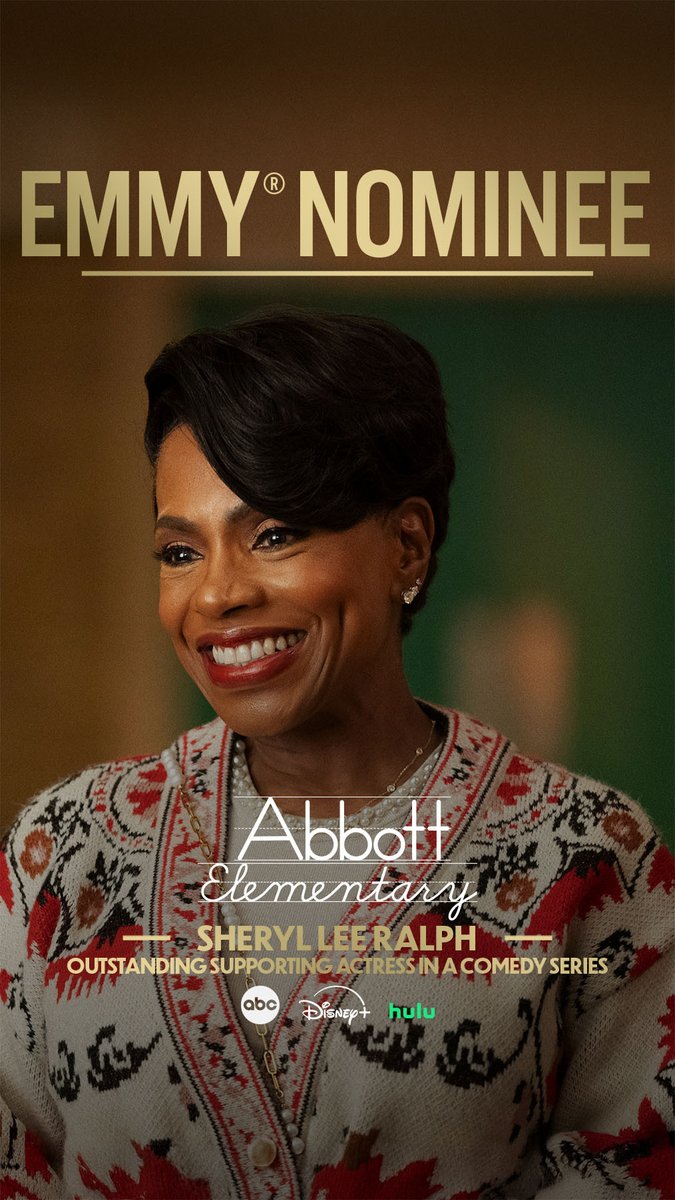 AbbottElemABC's tweet image. Congratulations to the glamorous and talented @thesherylralph for the Outstanding Supporting Actress in a Comedy Series #Emmy nomination! ✨ #EmmyNoms #Emmys