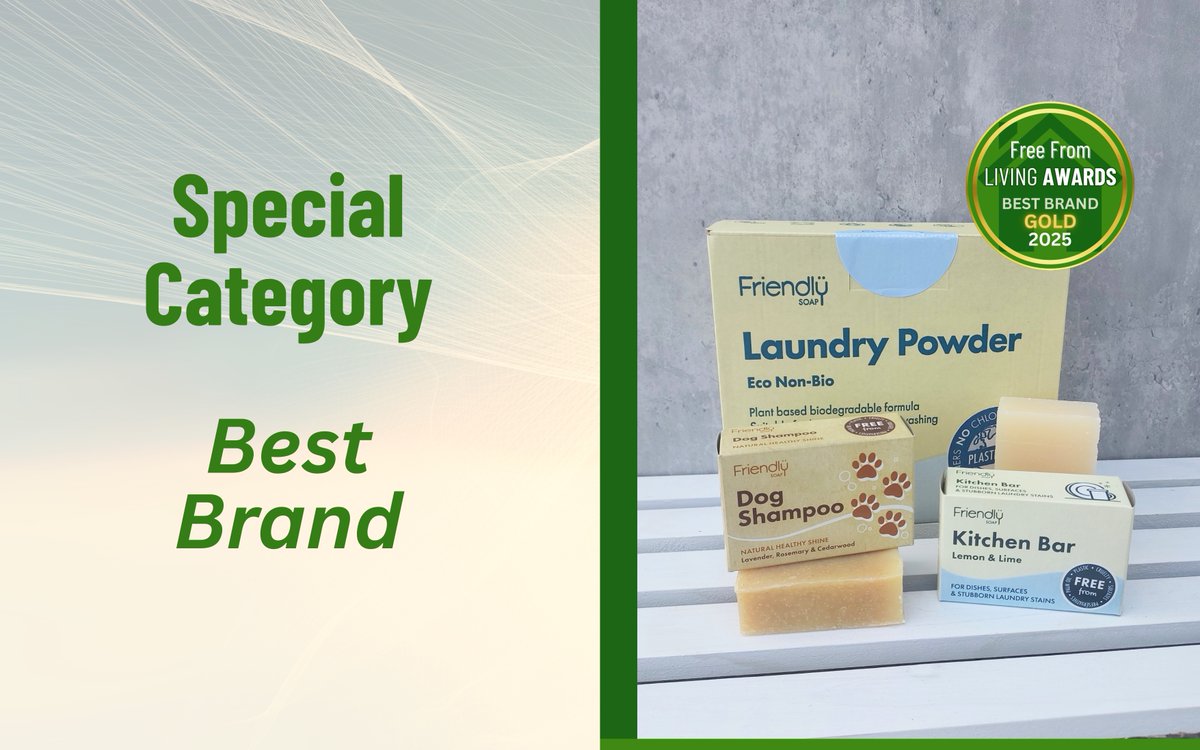 Congratulations to <a href="/friendlysoapltd/">Friendly Soap</a>, Gold winners in the Best Brand category. #FFLA25