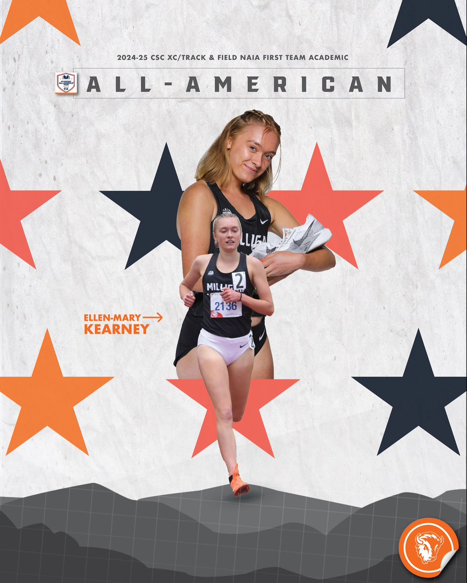 MilliganBuffs's tweet image. 𝗘𝗹𝗹𝗲𝗻-𝗠𝗮𝗿𝘆 𝗞𝗲𝗮𝗿𝗻𝗲𝘆 was named a @collsportscomm Cross Country/Track & Field NAIA First Team Academic All-American 👟💨
Congratulations Ellen-Mary! 🔸
#buffnation 🦬