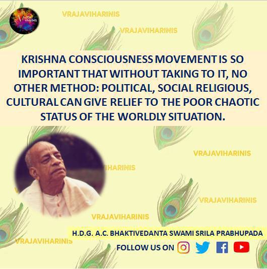 vrajaviharinis's tweet image. 😇🤩 ACHARYA VANI 😇🤩
#jaisrilaprabhupada #srilaprabhupada #acharayavani #quote #quotes #quotesdaily #quoteoftheday #quotesoftheday