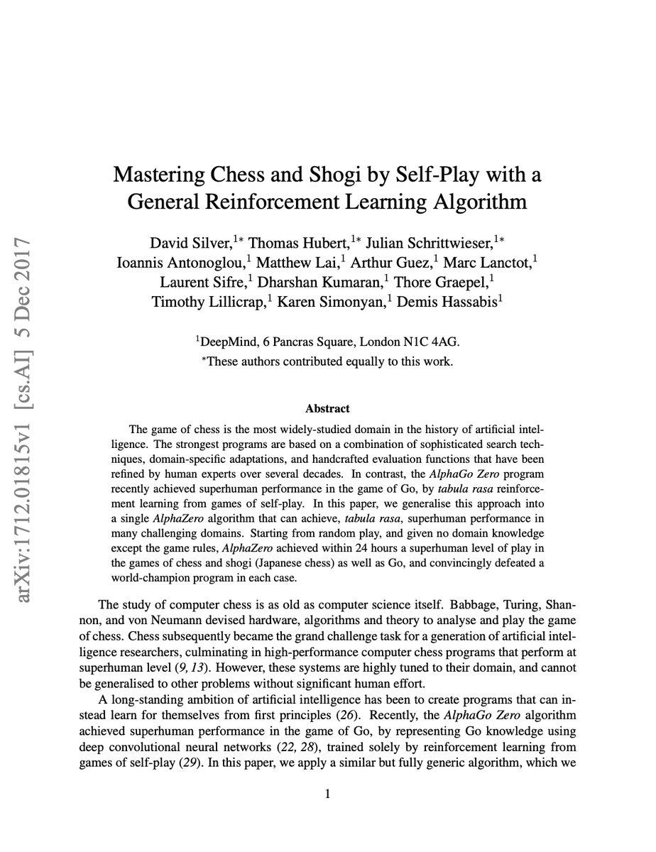 jxmnop's tweet image. pretty crazy that DeepMind got self-play working w AlphaZero in *2017* yet basically no one has been able to make it work since