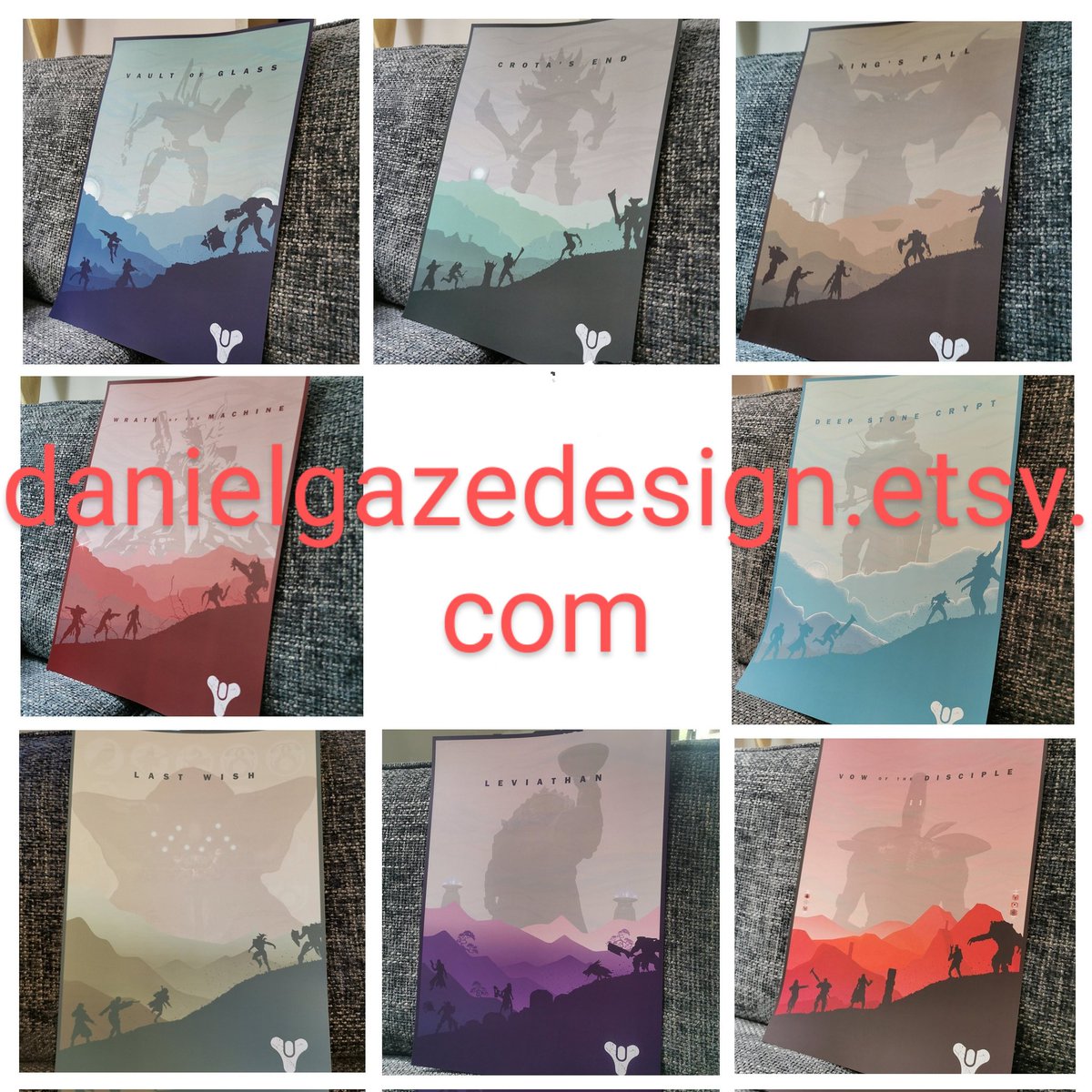 It's #Bungie #Destiny2 expansion day with the arrival of Edge Of Fate - to celebrate there's 20% off in my Etsy store for all Destiny products. So while you're waiting on a download or stuck in server queues, have a browse here danielgazedesign.etsy.com