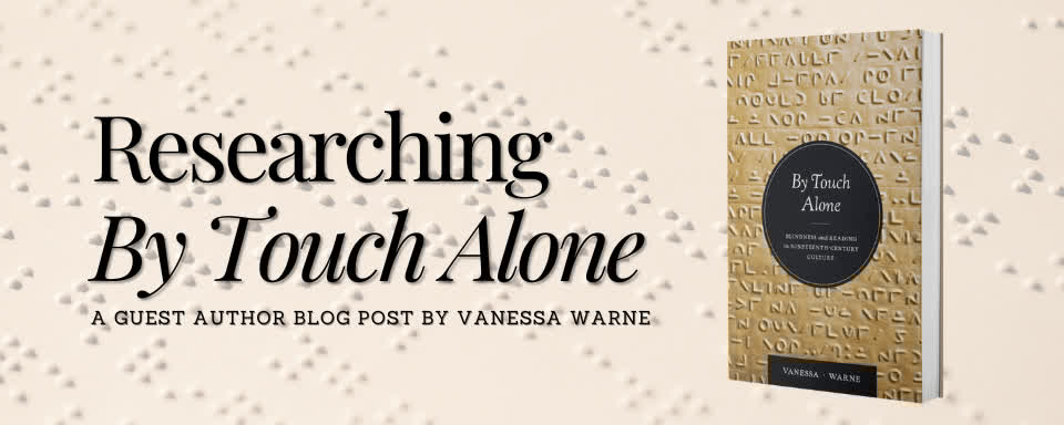 UofMPress's tweet image. "Ten years ago, in the summer of 2015, I spent a week in London researching the history of street readers," writes Vanessa Warne. Read her blog post about researching her new book "By Touch Alone: Blindness and Reading in Nineteenth-Century Culture" at press.umich.edu/Blog/2025/07/R…