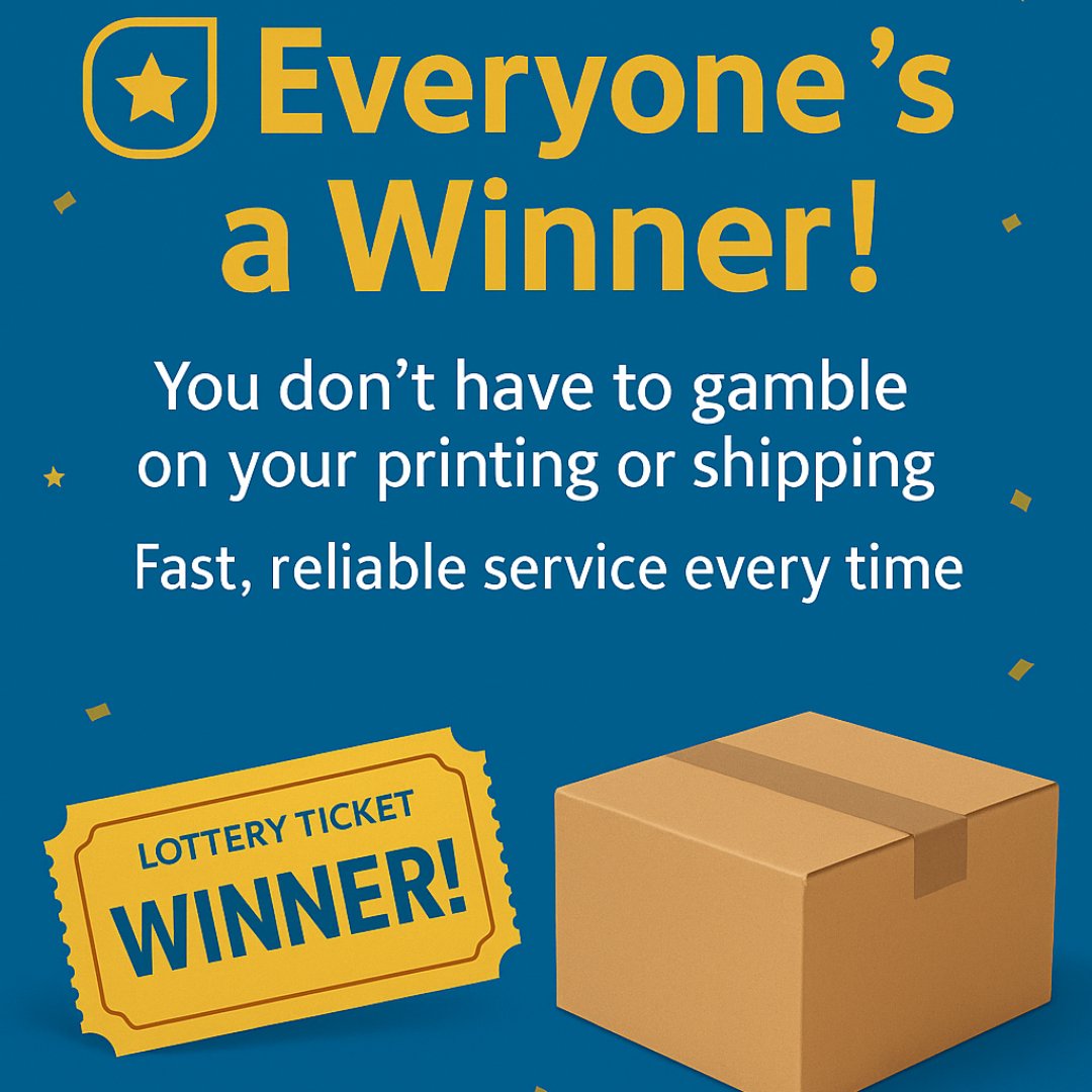 UPSHyattsville's tweet image. 🎟️✨ Happy National Lottery Day!

Stop by your local The UPS Store today—your winning ticket to getting it all done.

#NationalLotteryDay #TheUPSStore #PrintLocal #EveryoneWins