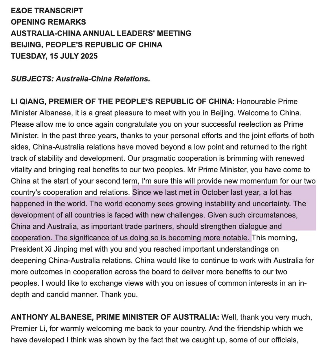 latikambourke's tweet image. The way China references Trump and the US is becoming like the way we used to pretend things weren't about China, ie. never say their name out loud despite everyone knowing who you were talking about.