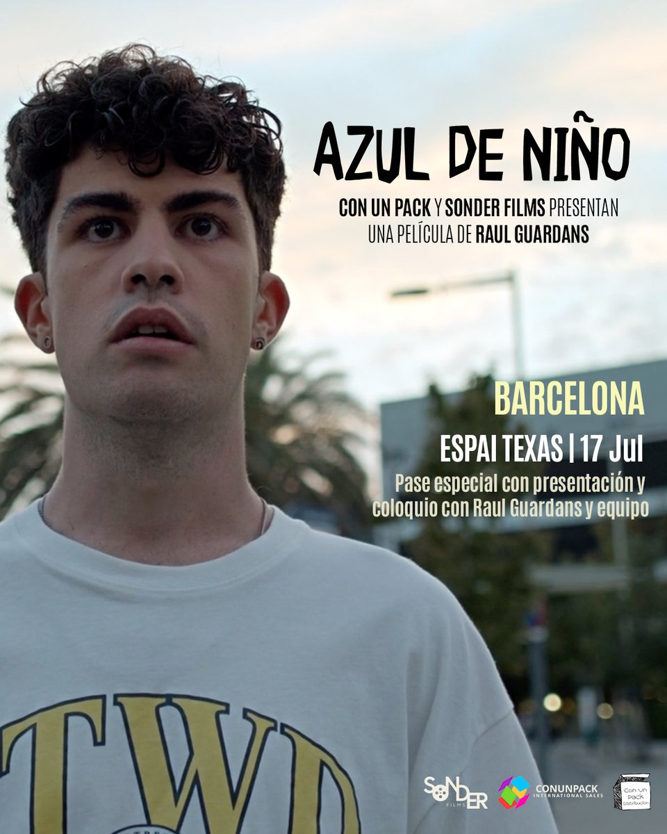 📅Este jueves 17 de julio, ven a vivir una experiencia única en <a href="/EspaiTexasBcn/">Espai Texas</a>.

💙Último pase especial de #AzulDeNiño, con presentación y coloquio a cargo de Raul Guardans, guionista, escritor y protagonista del film.

Entradas: linktr.ee/azuldenino