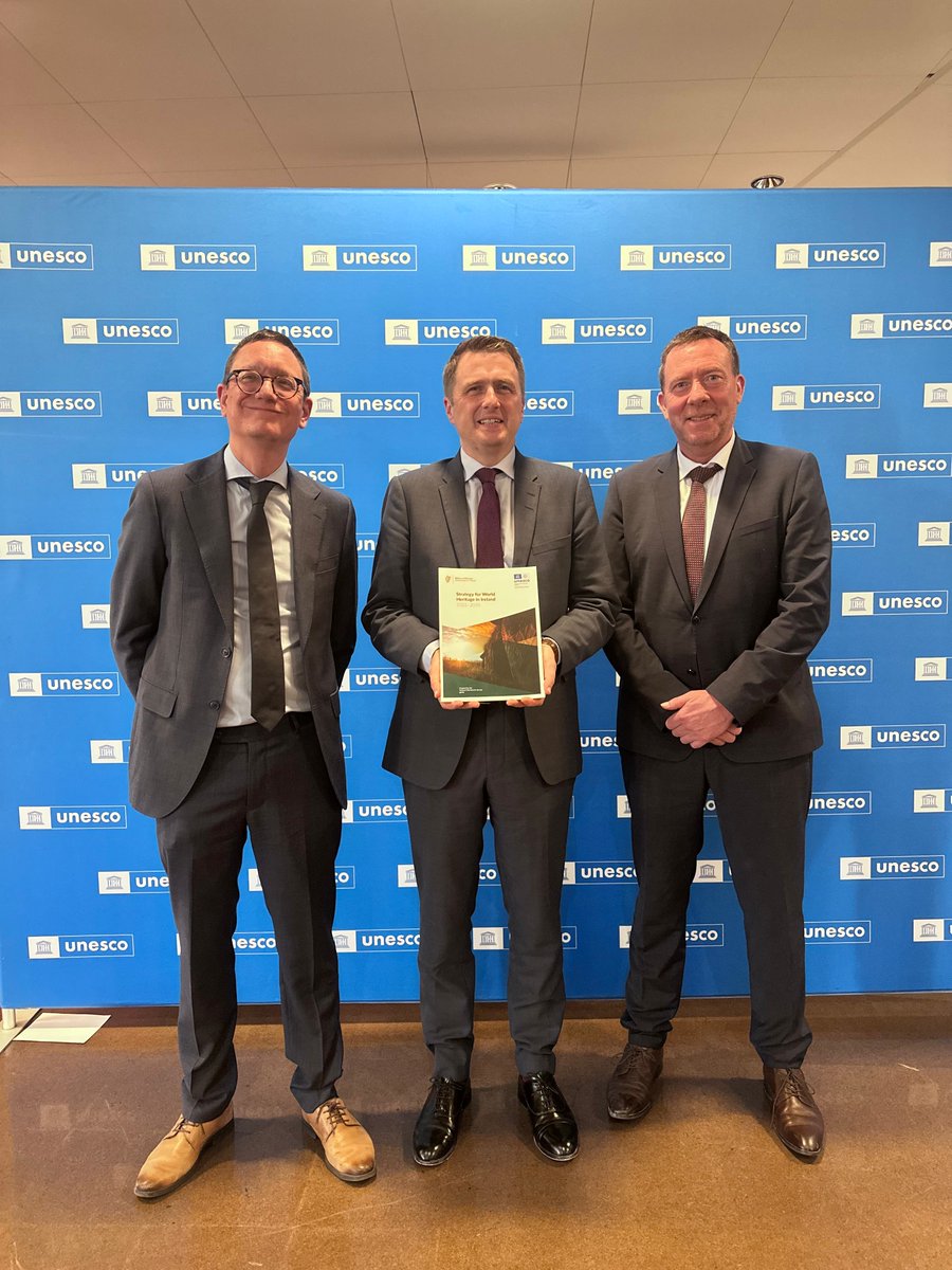 DeptHousingIRL's tweet image. Minister @JamesBrowneTD launched Ireland’s first ever Strategy for World Heritage in Paris last week, setting out our ambitions to increase & sustainably manage the number of World Heritage sites in Ireland
Read more at bit.ly/4lGVnbf