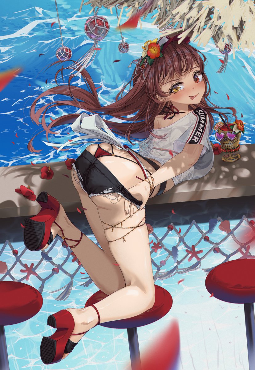 meow_natsuyuki's tweet image. 見ないでくだざい～
#宝鐘マリン #マリンのお宝 #ホロナツパラダイス