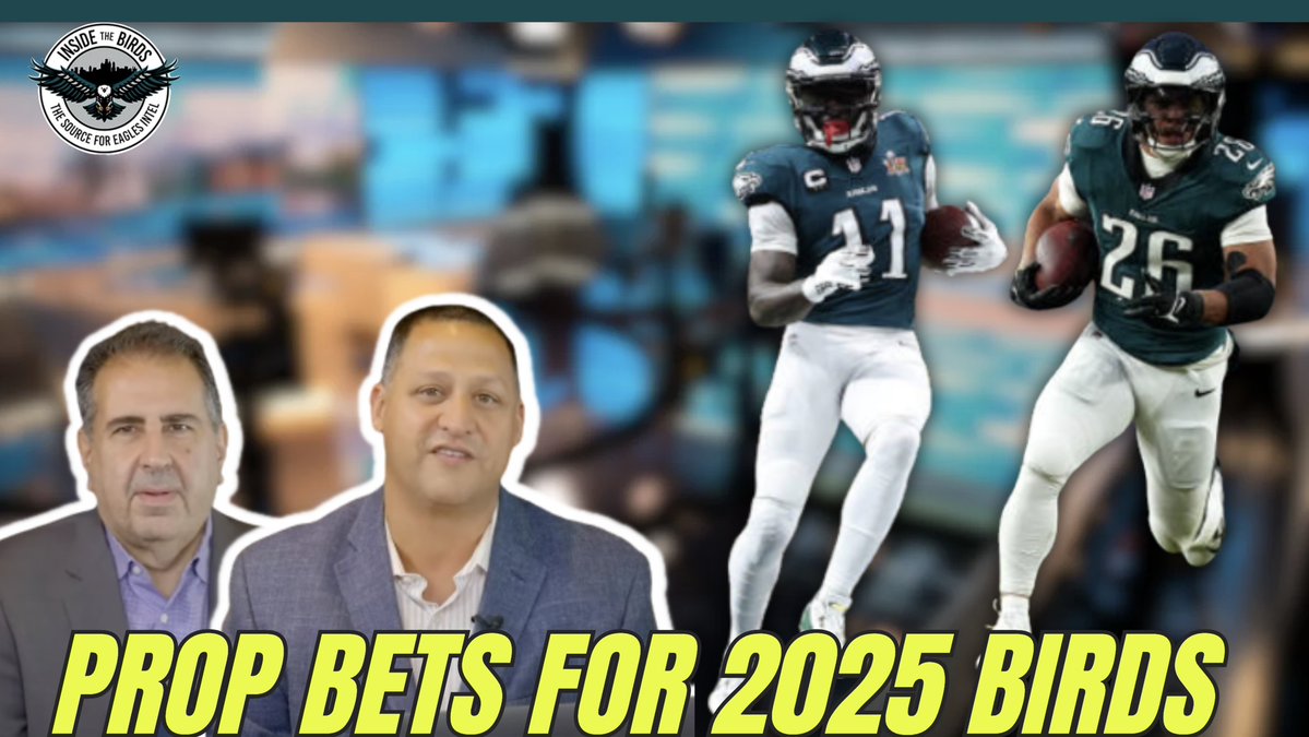 InsideBirds's tweet image. What do specific team and player prop bets mean about the #Eagles outlook for 2025?
@caplannfl and @GeoffPMosher explain on the latest Inside The Birds pod: tinyurl.com/k3xanvbc