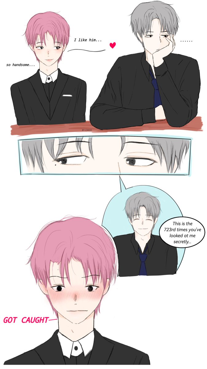 rxjweee's tweet image. noren very short plot: When jeno realized renjun had been silently watching him.
#젠런 #noren